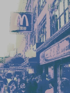 La importancia de la comunidad china es tal que hasta los McDonalds emplean su idioma en determinados lugares de Manhattan